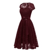 Ketyyh-chn99 Evening Gowns for Women Formal Evening Dresses for Wedding Maxi Evening Dress Elegant High Waist Wedding Party Gown Long Dress Red,2XL