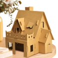 thumbnail image 4 of Jierger 1 Set Interactive Handmade DIY Assembly Kit Paper Creative House Shape DIY Assembly Accessories for Children Preschool Learning Toys for Children Learning Development, 4 of 7