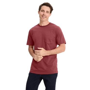 Jockey T-Shirt à Manches Courtes avec Poche pour Hommes, Fabriqué en Amérique, Patrimoine