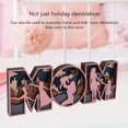 thumbnail image 3 of Letters Decor, Meaningful Wooden Letters Decoration, , Cute Shape Mom Letters Sign Ornament, For Mothers Day, 3 of 8