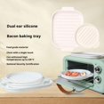 thumbnail image 4 of Microwave Bacon Cooker, Microwave Bacon Tray with Splatter Lid, Silicone Cookware Accessories with Cover, Make Crispy Bacon/Roast Meat in Few Minutes, Quick and with No Mess, 4 of 8