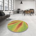 thumbnail image 4 of Ahgly Company Tapis d'Intérieur Lavable en Machine Carré Vert, 6 Pieds Carré, 4 of 7