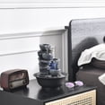 thumbnail image 4 of Tabletop Water Fountain Waterfall Landscape Relaxing Living Room Table Decor E, 4 of 7