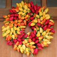 thumbnail image 3 of The Wreath Depot Blush Tulip Front Door Wreath 19 Inch, Stunning Spring Door Wreath, Beautiful Gift Box Included, 3 of 5