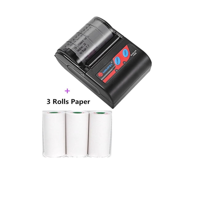 Inkless Portable Wireless Notes Printer 58mm Mini Bluetooth POS Thermal Receipt Printer Paper ,Easy to Use