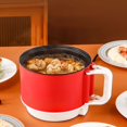 thumbnail image 3 of BINGLI Electric Hot Pot :1.2L Mini Ramen Cooker, Suitable for Noodles, Soup, Oatmeal, College Dorm Office Travel Essentials, 3 of 9