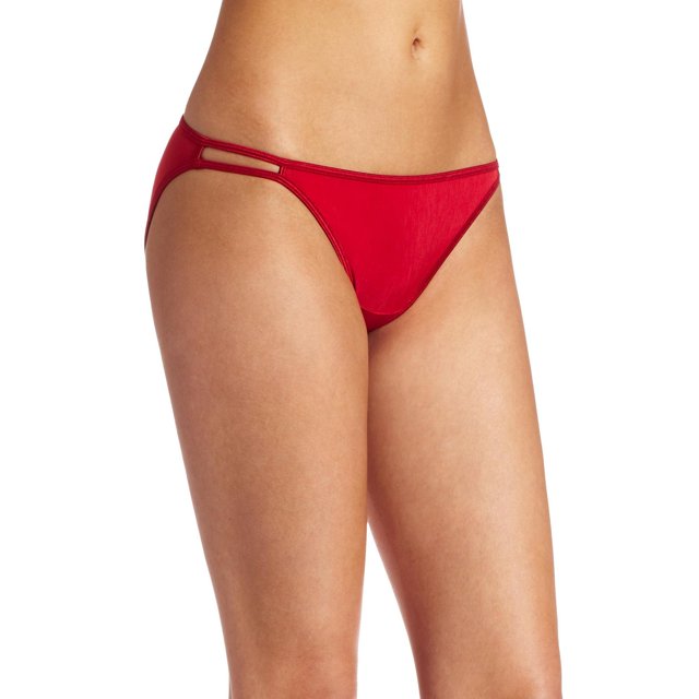 Vanity Fair Womens Body Shine Illumination String Bikini, 5, NH Gallahad Red