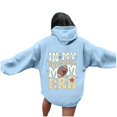 thumbnail image 5 of WEAIXIMIUNG Fall Sweatshirts for Women Plus Size Ladies' Autumn and Winter Fashionable Rugby Print Hooded Sweatshirt, 5 of 5
