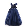 thumbnail image 3 of Girls Prom Ball Gown Girl Lace Tulle Flower Princess Party Maxi Dress, 3 of 6