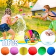 thumbnail image 4 of Yellow Reusable Water Absorbent Soaker Balls Splash Play Toys For Pool Beach Outdoor Party 10 Pack 2 Inch Safe Soft Sensory Water Fight Game Summer Fun, 4 of 4