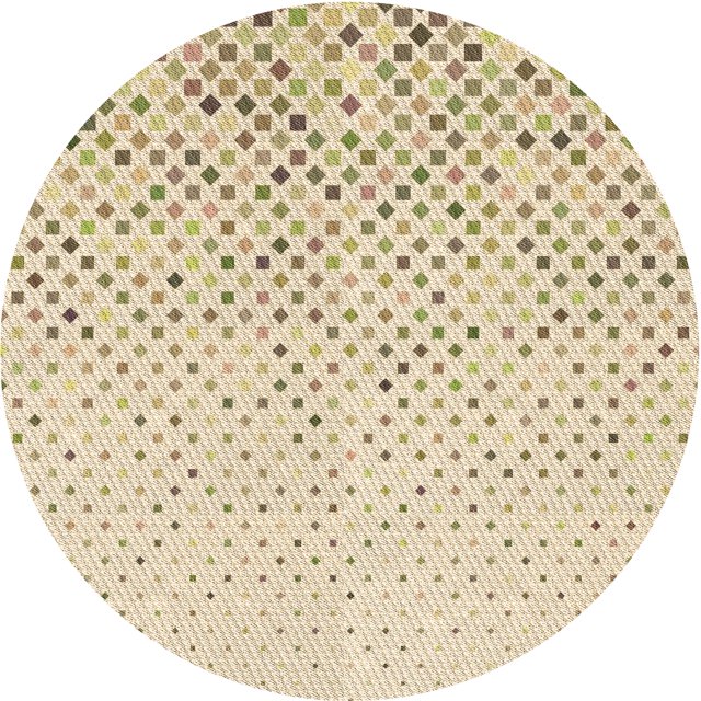 Ahgly Company Tapis d'Intérieur Lavable en Machine Carré Transitionnel Vanille Or, 3 Pieds Carré