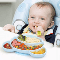 thumbnail image 4 of Baby Plate Set, Newstyle Silicone Baby Plate Set With Suction Cup, Baby, 4 of 5