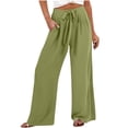 thumbnail image 2 of Wensltd Summer Women Cropped Pants Thin Straight Pants Work, 2 of 6