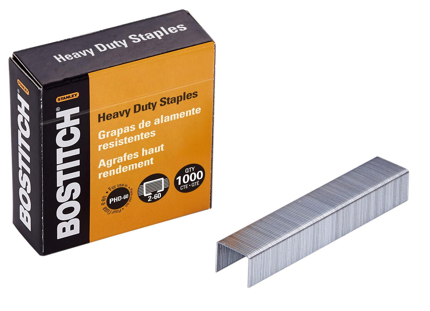 Bostitch Agrafes robustes haut de gamme pour agrafeuse PHD-60, paquet de 1 000