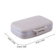 thumbnail image 2 of Pill Case Plastic Portable 6 Grids Pill Organizer Pill Box for Outdoor Travel, 2 of 3