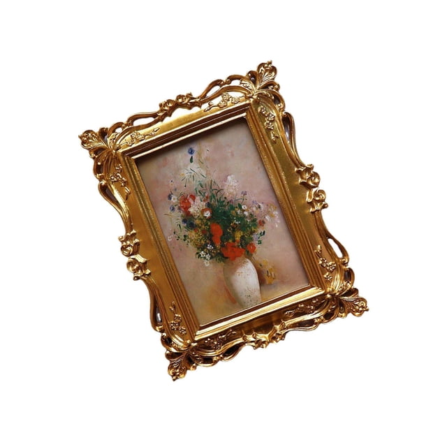 Rectangle Polyresin Picture Display Frame 4Inchx6inch Picture, decor. Room Decor: Elegant