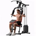 thumbnail image 1 of Soozier Équipement de Gym à Domicile Machine d'Entraînement avec Pile de Poids de 143 Lb, Rouge, 1 of 10