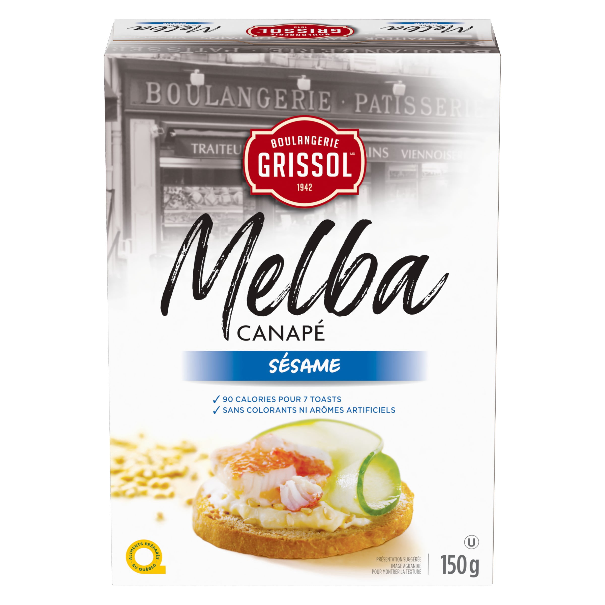 Boulangerie Grissol Melba Canapé Sésame, Dare