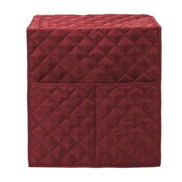 Couvercle d'Appareil pour Cafetière, Couvercle de Cafetière, avec Poches Accessoires pour Mélangeur Rouge