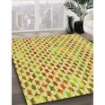 thumbnail image 3 of Ahgly Company Tapis d'Intérieur Rond Lavable en Machine Brun Cannelle Transitionnel, 7 Pieds Rond, 3 of 7