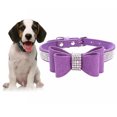 thumbnail image 3 of pitrice Bling Crystal Cat Collar Metal Adjustable Puppy Bow Tie Rhinestone Soft Collars Pet Supplies for Small Medium Dogs, 3 of 3