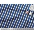 thumbnail image 2 of Soimoi Modal Satin Fabric Stripe Block Print Sewing Fabric Yard 42 Inch Wide, 2 of 3