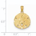 thumbnail image 2 of Pendentif Dollar de Sable Grand en Or Jaune 14K Or Poli, 2 of 2