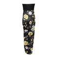 thumbnail image 4 of Birdeem Womens Summer Print Strapless Long Dress Beach Split Dress Party Club Dress, 4 of 5