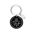 thumbnail image 3 of Creative DIY To My SON Black Stainless Steel Last Name 26 Letter Keychain 2.5cm, 3 of 8