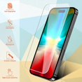 thumbnail image 3 of PST [2 Packs] iPhone 15 Plus Screen Protector, Premium Tempered Glass Screen Protector with Case Friendly & Bubble Free, 3 of 4