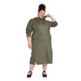 thumbnail image 1 of Robe mi-longue en molleton avec capuchon George Plus pour femmes, 1 of 6