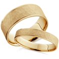 thumbnail image 1 of Matching Hammered Comfort Fit His Hers Wedding Band Set, 1 of 1
