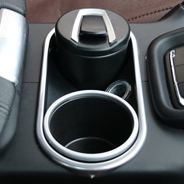 Meitianfacai Cendrier de Voiture Universel avec Couvercle et Lumière DEL pour Usage Automobile