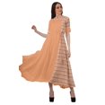 thumbnail image 2 of Moomaya Robe Midi en Viscose à Imprimé Style Santoon, Encolure Dégagée, Décontractée, pour Femmes, 2 of 4