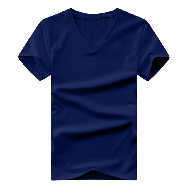 Mefallenssiah Hauts pour Hommes Col en V Clair Col Rond Manches Courtes top Manches Courtes Chemisiers à Col en V