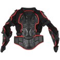 thumbnail image 3 of Motorcycle Armor Jacket for Outdoor Activities - Protective Gear for Biking, Skateboarding, and Skiing - Durable PE Shell with EVA Foam Padding - Available in Red, Size 2XL, 3 of 7