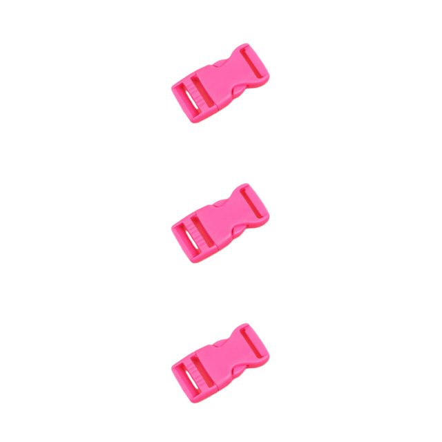 ZheElen 10pieces Easy To Buckle Strap With Multi-Color Clasp Belt Buckles ABS Release Buckle Hook Buckle Versatile Convenient Rose Red 3Set