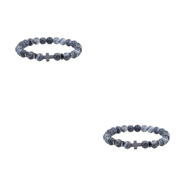 Redempat Fashionable And Comfortable To Wear Unisex Beaded Bracelets For Everyday Chic weathering 2Set