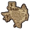thumbnail image 2 of USA Texas State Map Wooden Magnet Souvenir Fridge Magnet Gift, 2 of 4
