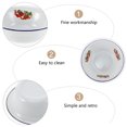thumbnail image 2 of Quentinu Retro Style Enameled Bowl Kitchen Vintage Enamel Pot Household Soup Basin, 2 of 6