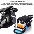 thumbnail image 4 of Sac de Siège Arrière de Vélo avec Bande Réfléchissante Sac de Siège Polyester Résistant à l'Usure Sac de Transport Robuste Outils de Voyage Cyclisme, 4 of 8