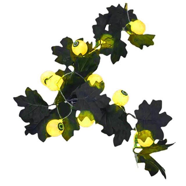 Wzzjkit Halloween USB Maple Leaf Eye Light String Ghost Festival Horror Mood Decoration Thanksgiving Small Light