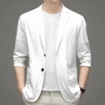thumbnail image 2 of Kcodviy Spring Summer Men's Lightweight Mens Suit Summer Suit Jacket Casual Suit Jacket for Men Slim Fit Stretch Slim Fit Button Mens Slim Fit Suits Sport Coats, 2 of 4