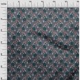 thumbnail image 2 of oneOone Georgette Viscose Fabric Leaves & Floral Block Printed Craft Fabric BTY 42 Inch Wide, 2 of 4