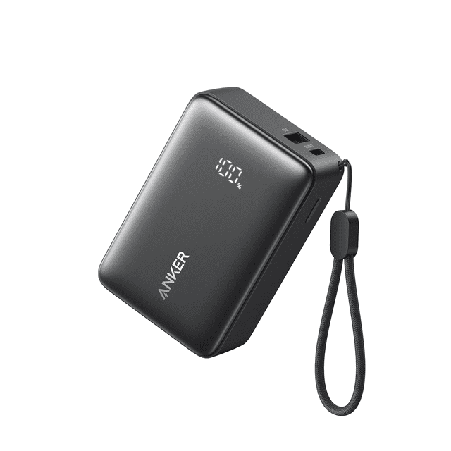 Anker ZOLO Power Bank , 5,000 mAh with 1 USB-C Port and 1 USB-A Port for up to 15W Charging