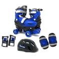 thumbnail image 1 of Chicago Skates Kids Adjustable Quad Rollerblades With Accessory Bundle, Blue, Size J10-J13, 1 of 7