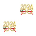 thumbnail image 2 of VONKY 2024 Glasses Frame Accessory For Every Occasion Party Supplies Funny Shape gold 2Set, 2 of 6
