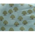 thumbnail image 4 of oneOone Georgette Viscose Baby Blue Fabric Floral & Flying Swan Block Craft Projects Decor Fabric Printed By The Yard 42 Inch Wide, 4 of 4