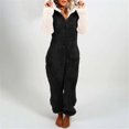 thumbnail image 1 of Combinaison à Manches Longues pour Femmes Combinaison à Capuche Pyjama Décontracté d'Hiver Chaud Combinaison de Nuit Combinaison pour Femmes en Liquidation, 1 of 6