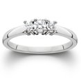 thumbnail image 1 of 1/2ct Three Stone Diamond Ring 14K White Gold, 1 of 2